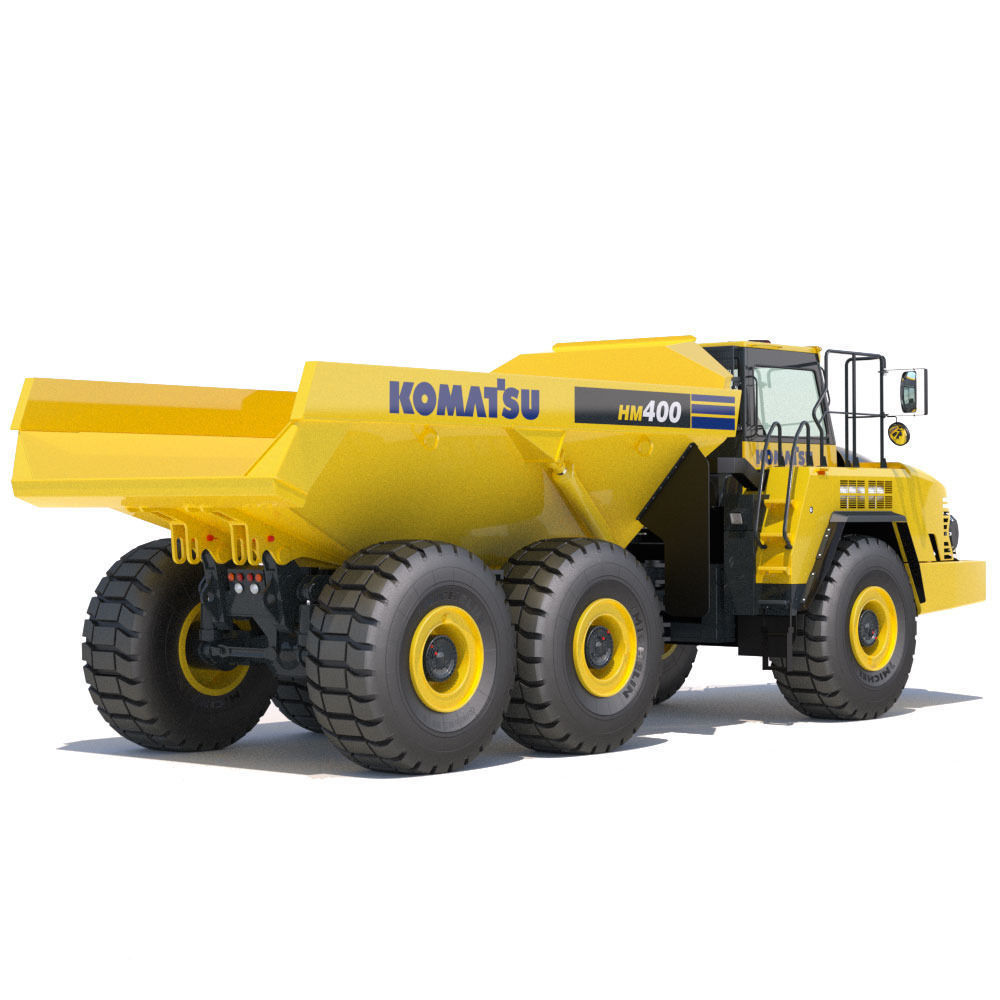 Articulated Dump Truck Komatsu HM400-5 3D model_4
