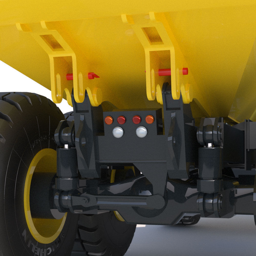 Articulated Dump Truck Komatsu HM400-5 3D model_14