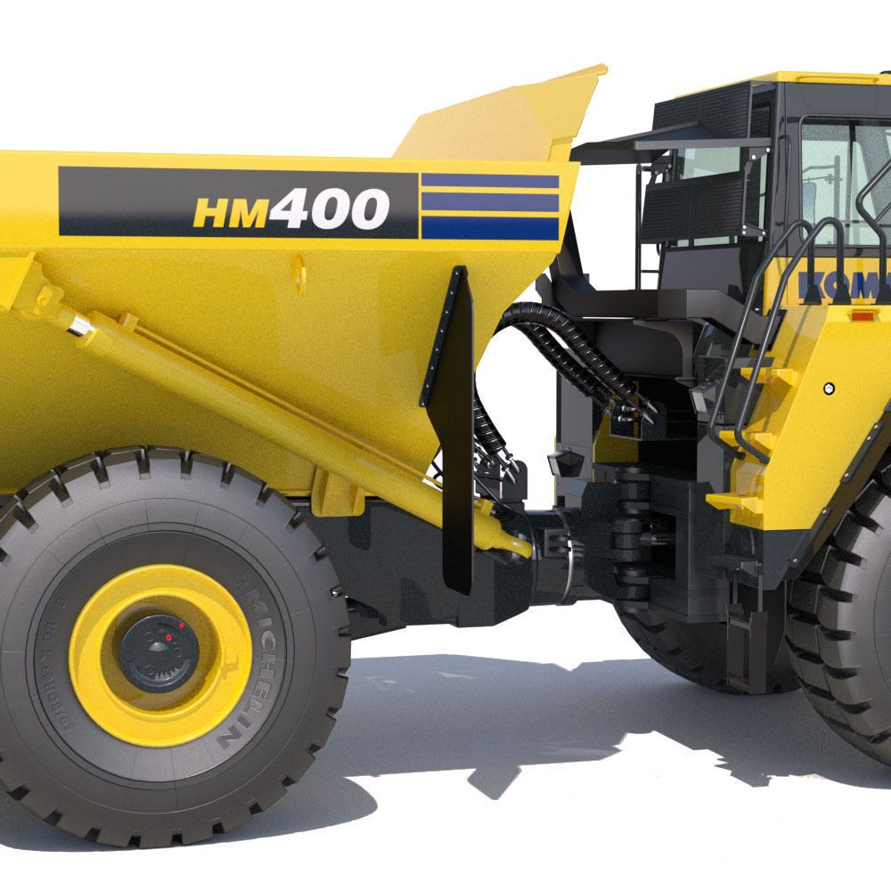 Articulated Dump Truck Komatsu HM400-5 3D model_15