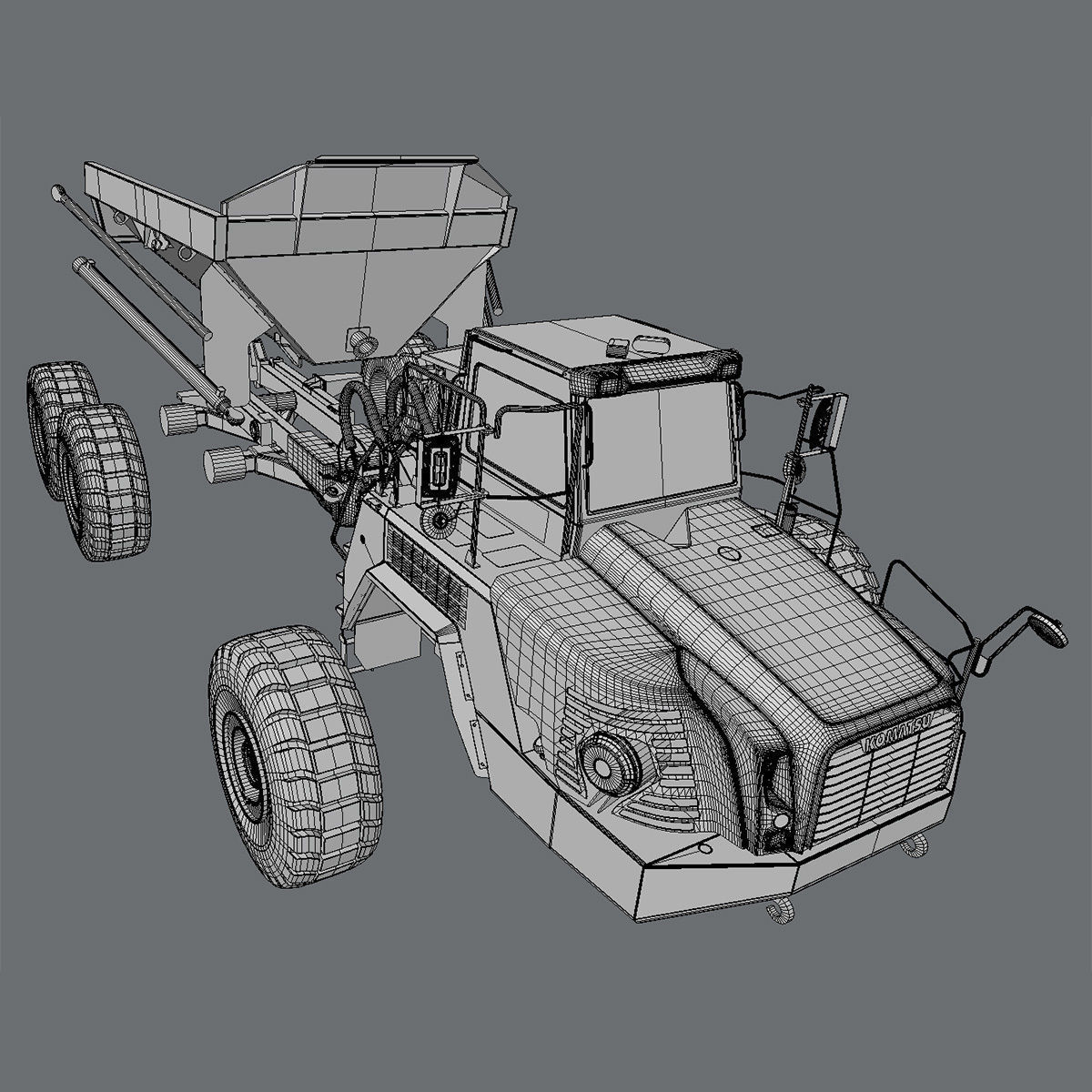 Articulated Dump Truck Komatsu HM400-5 3D model_7