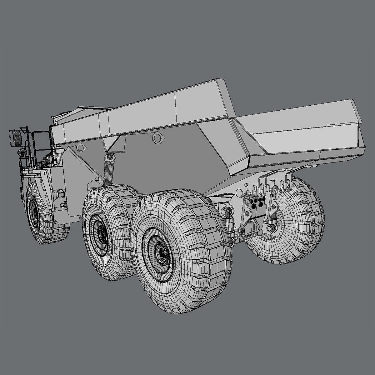 Articulated Dump Truck Komatsu HM400-5 3D model_6