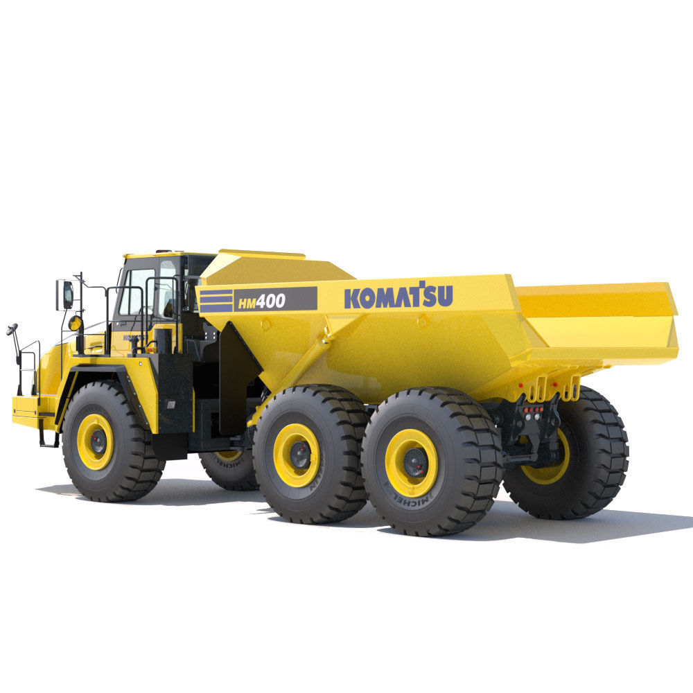 Articulated Dump Truck Komatsu HM400-5 3D model_3