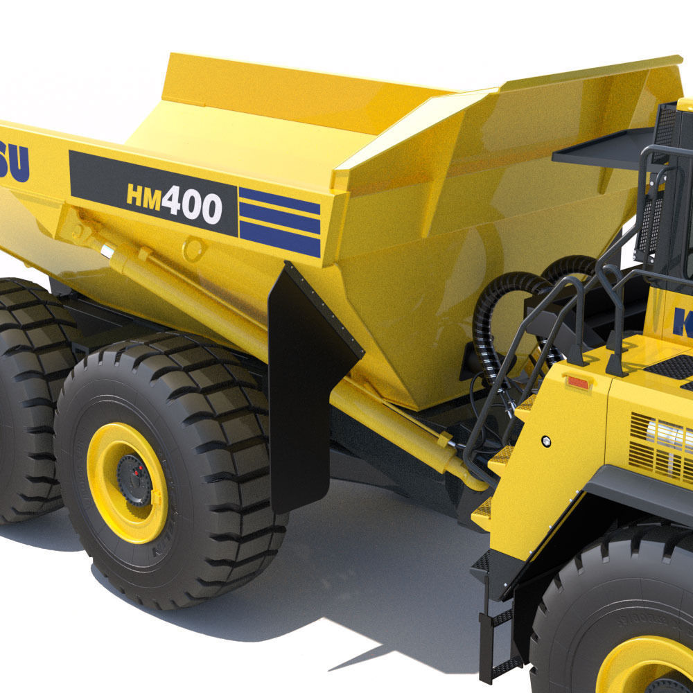 Articulated Dump Truck Komatsu HM400-5 3D model_17
