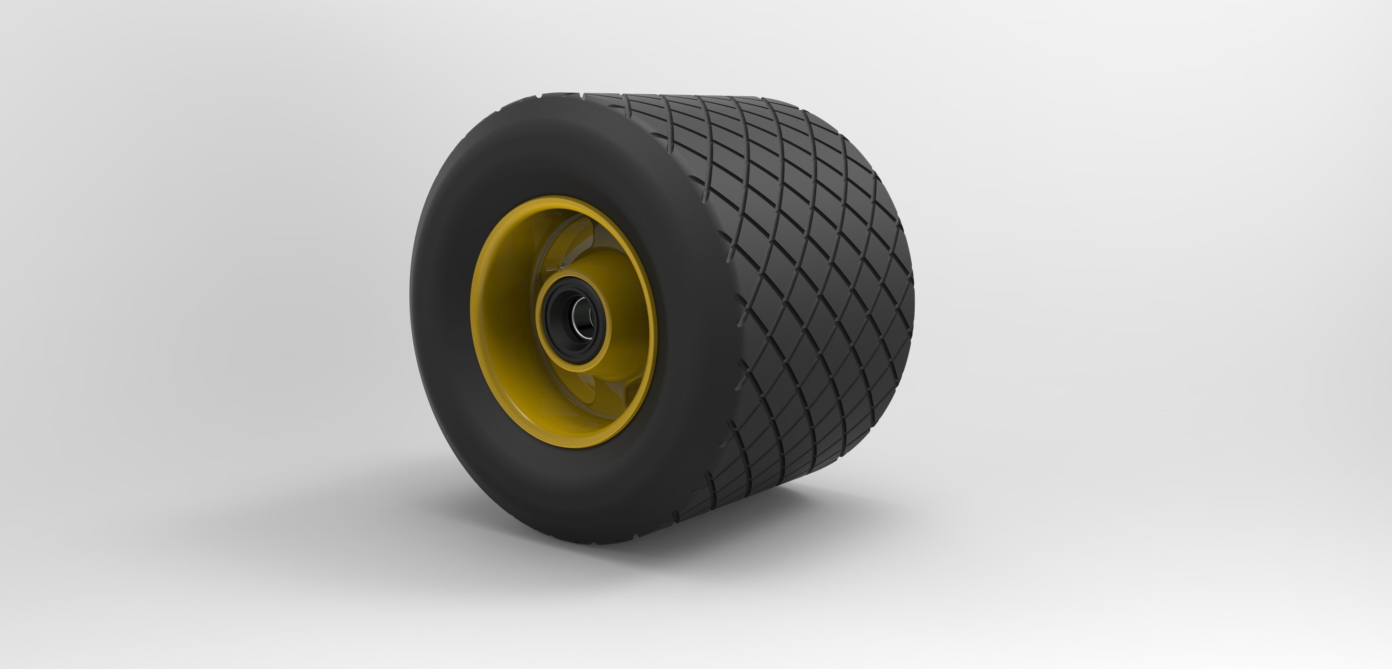 Drift-trike tricycle with two wheels 3D model_7