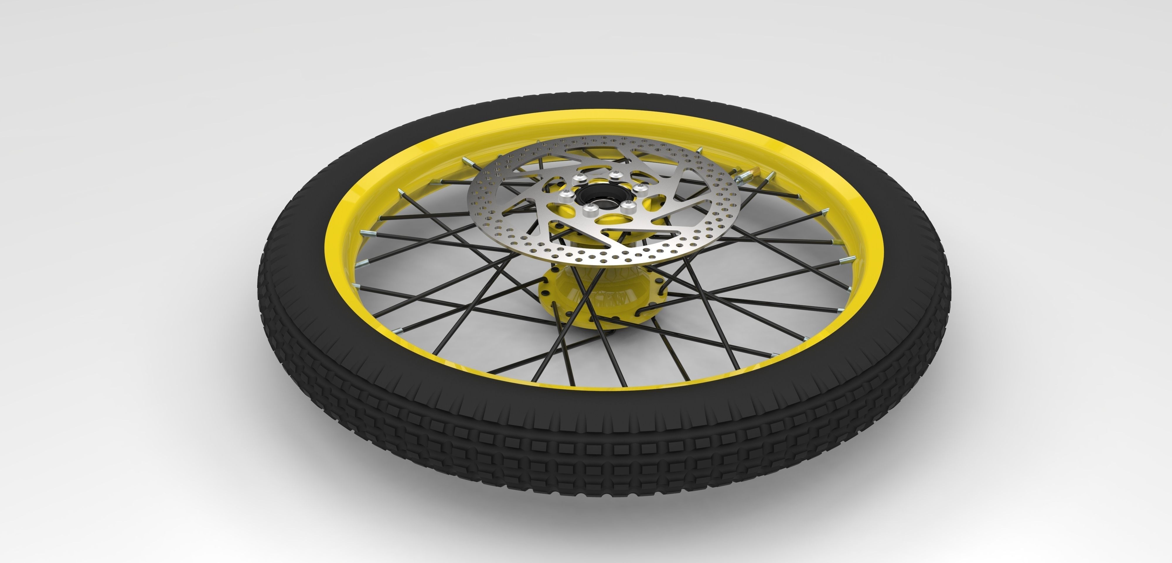 Drift-trike tricycle with two wheels 3D model_3