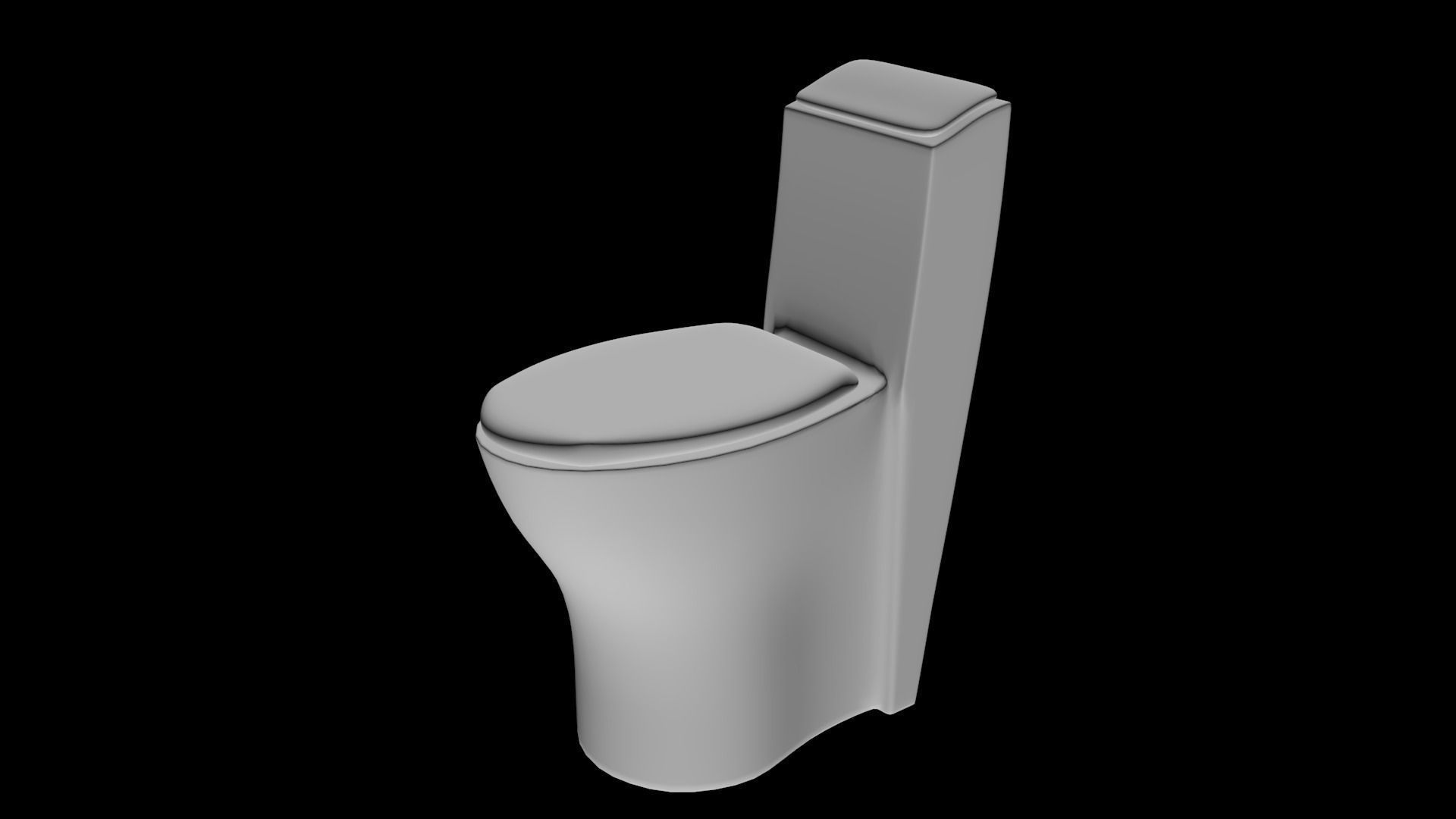 Toilet Free low-poly 3D model