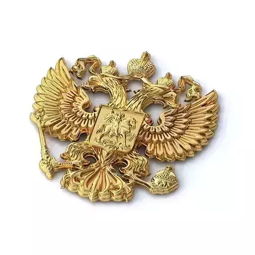 Pendant russian coat of arms brooch