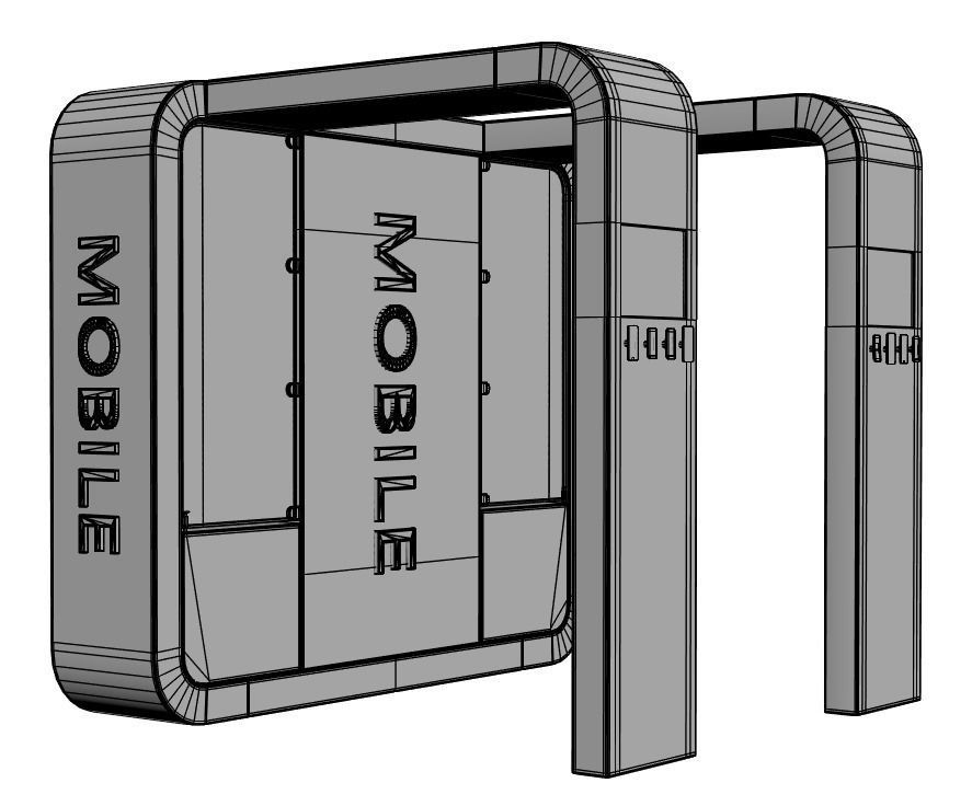 Mobile Phone Sale Stand 3D model_5