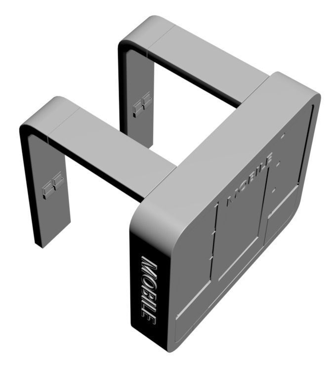 Mobile Phone Sale Stand 3D model_3