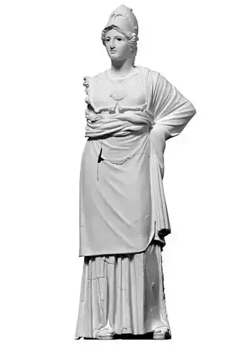Athena statue of greek goddess Free 3D model