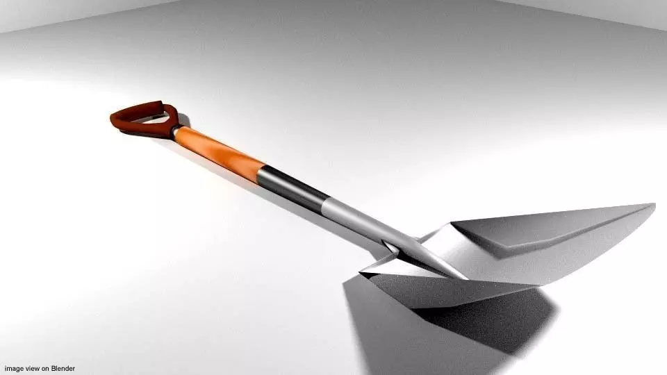 Garden Tool - Shovel 3D model_0
