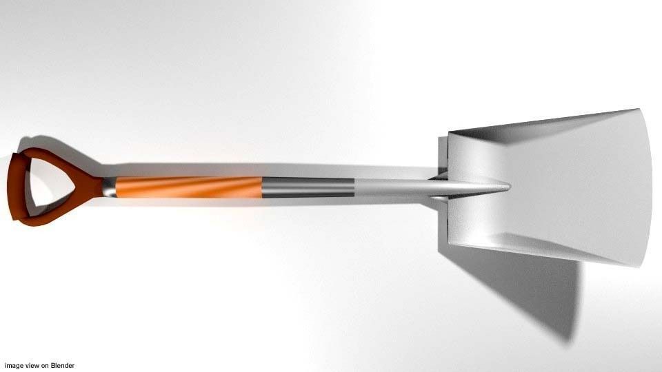 Garden Tool - Shovel 3D model_1