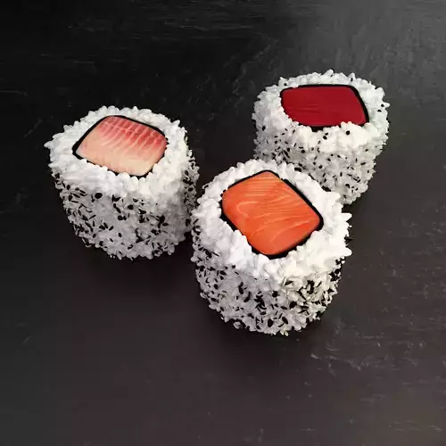 Hosomaki 3 fish sushi