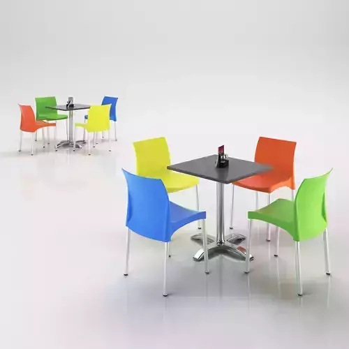 Plastic chairs set