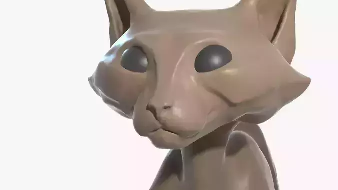 Cat high-poly blender Free 3D model