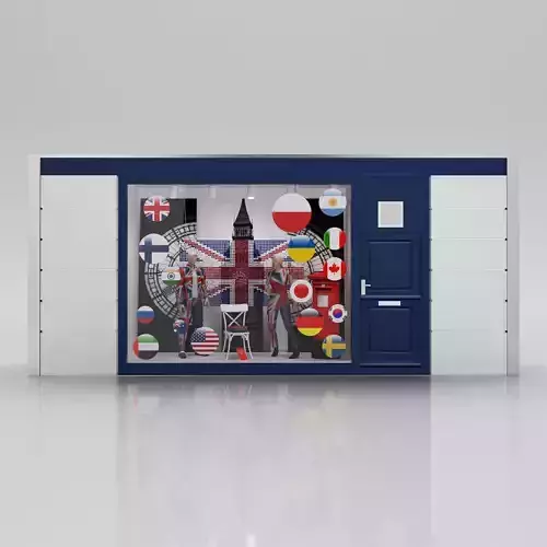 International shop window 3D model