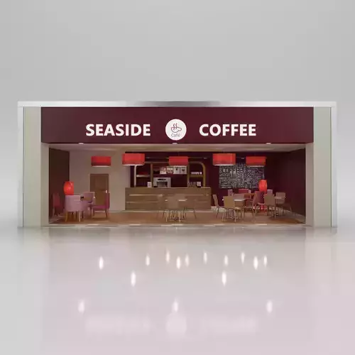 Classic coffee shop  3D model