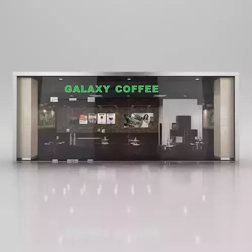 Coffee shop with interior