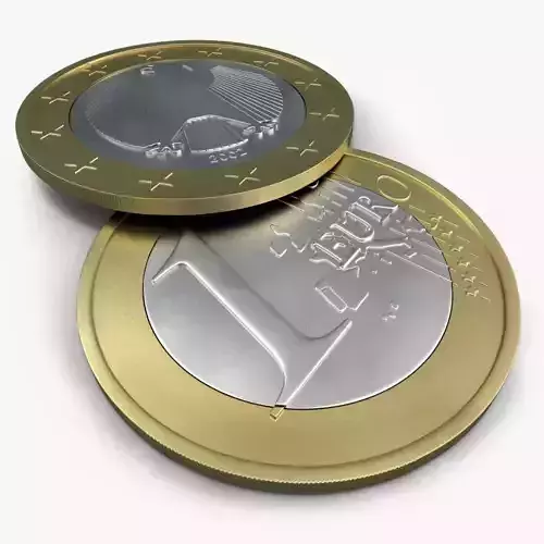 Euro Coin 3D model