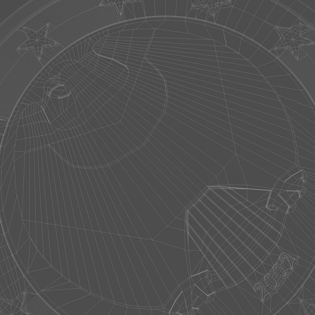 Euro Coin 3D model_12