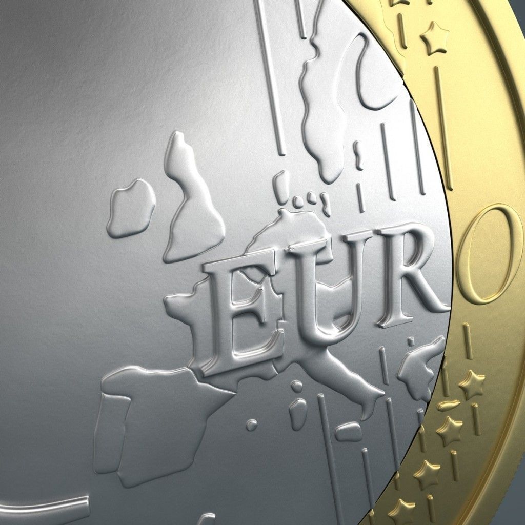 Euro Coin 3D model_3