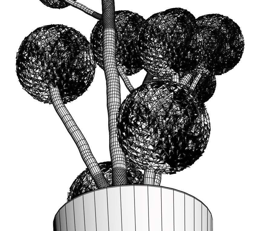 Art style formed tree 3D model_6