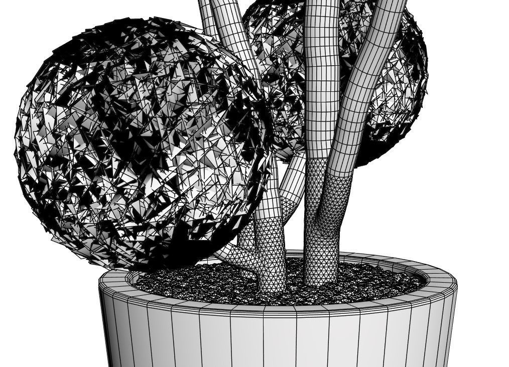 Art style formed tree 3D model_5