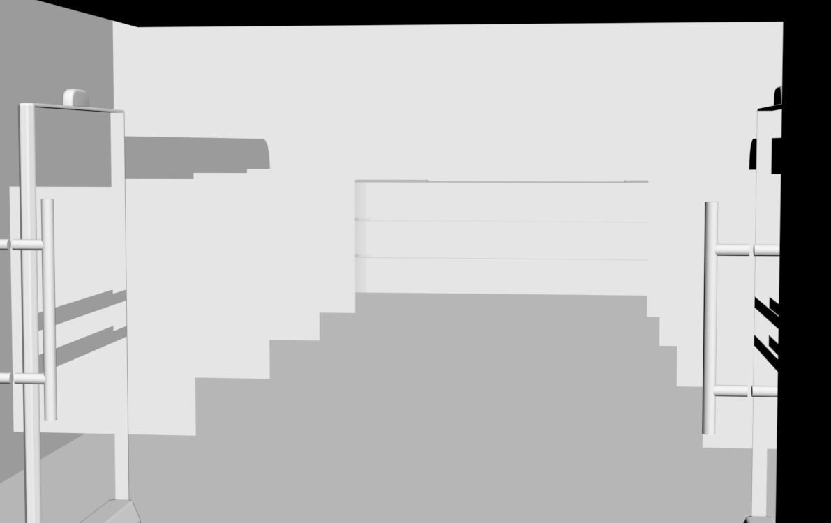 Shop window with womans clothes 3D model_2