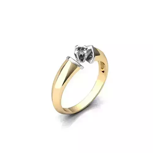 Jewelry Set solitaire diamond ring gold