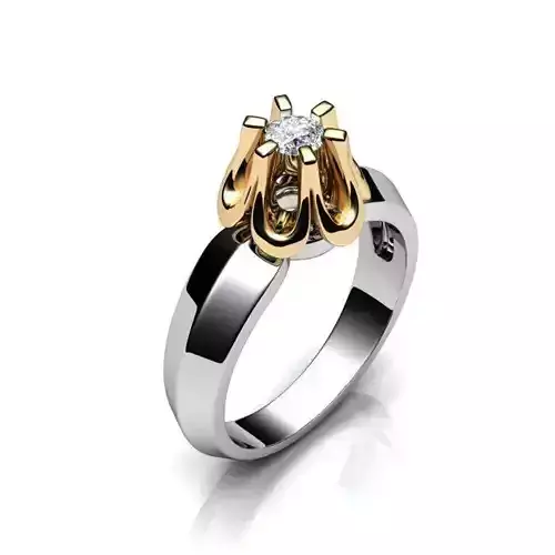 Jewelry Set engagement ring with diamonds