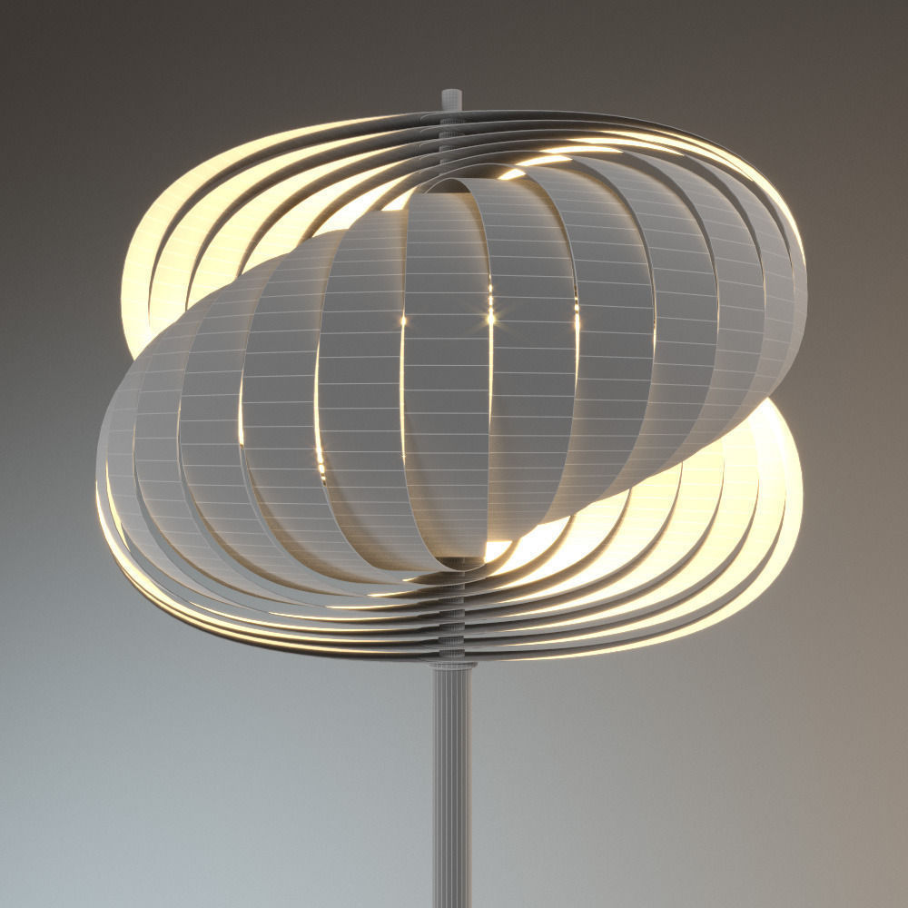 Henri Mathieu Floor Lamp collection 3D model_2