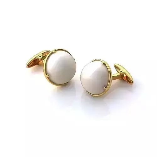 Cufflinks two gold with pearls