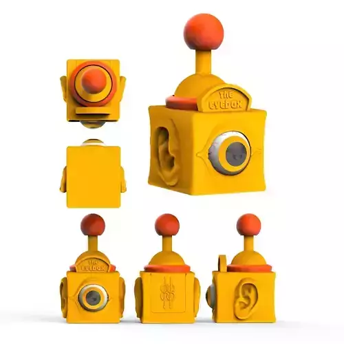 3D Printable Moving Eye Box - No electronics Required