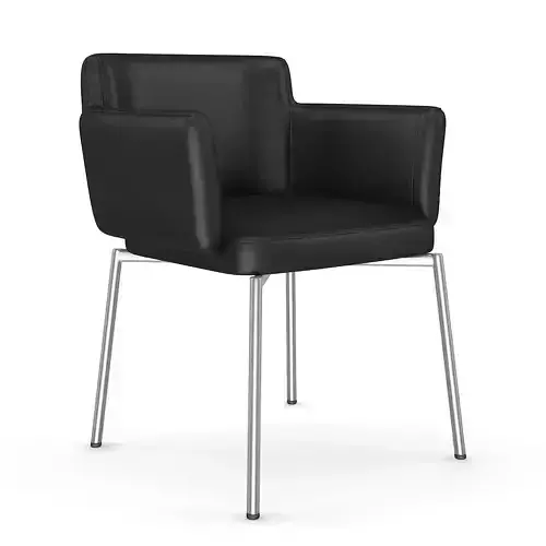 Black Leather Chair 2