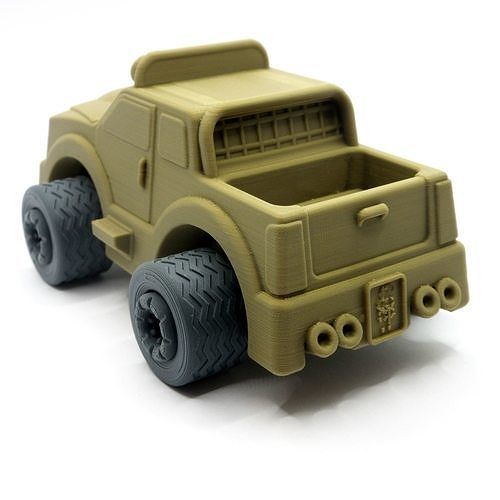 3D Printable Heavy Pick-UP - Supportless 3D print model 2