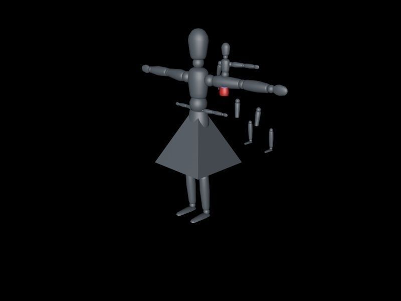 Pyramid Short Animated Model Free 3D model_1