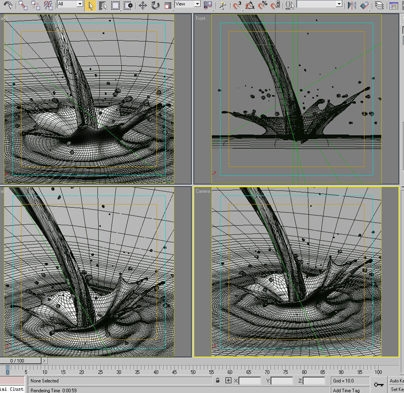 Splash 07 milk 3D model_8