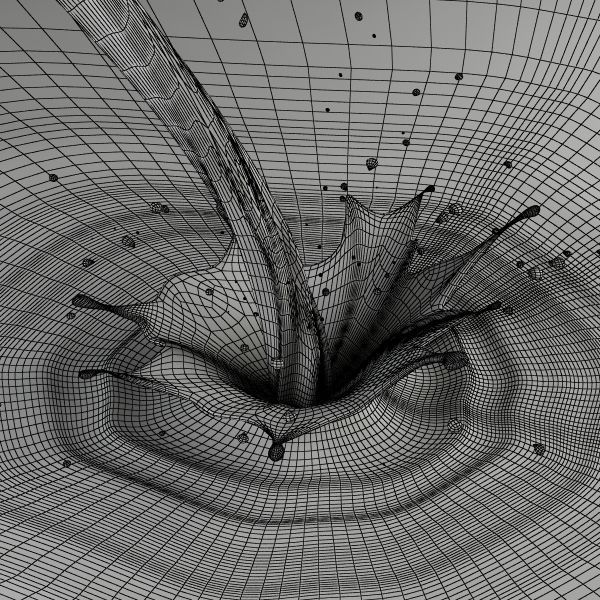 Splash 07 milk 3D model_6