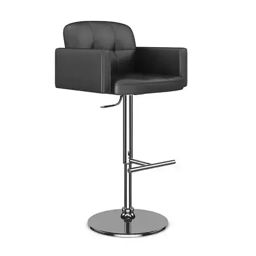 Leather Hocker Chair 2