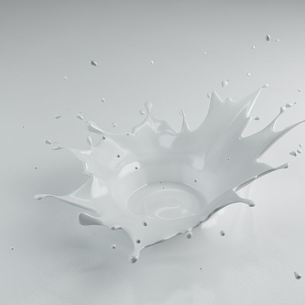 Splash 15 milk 3D model_2