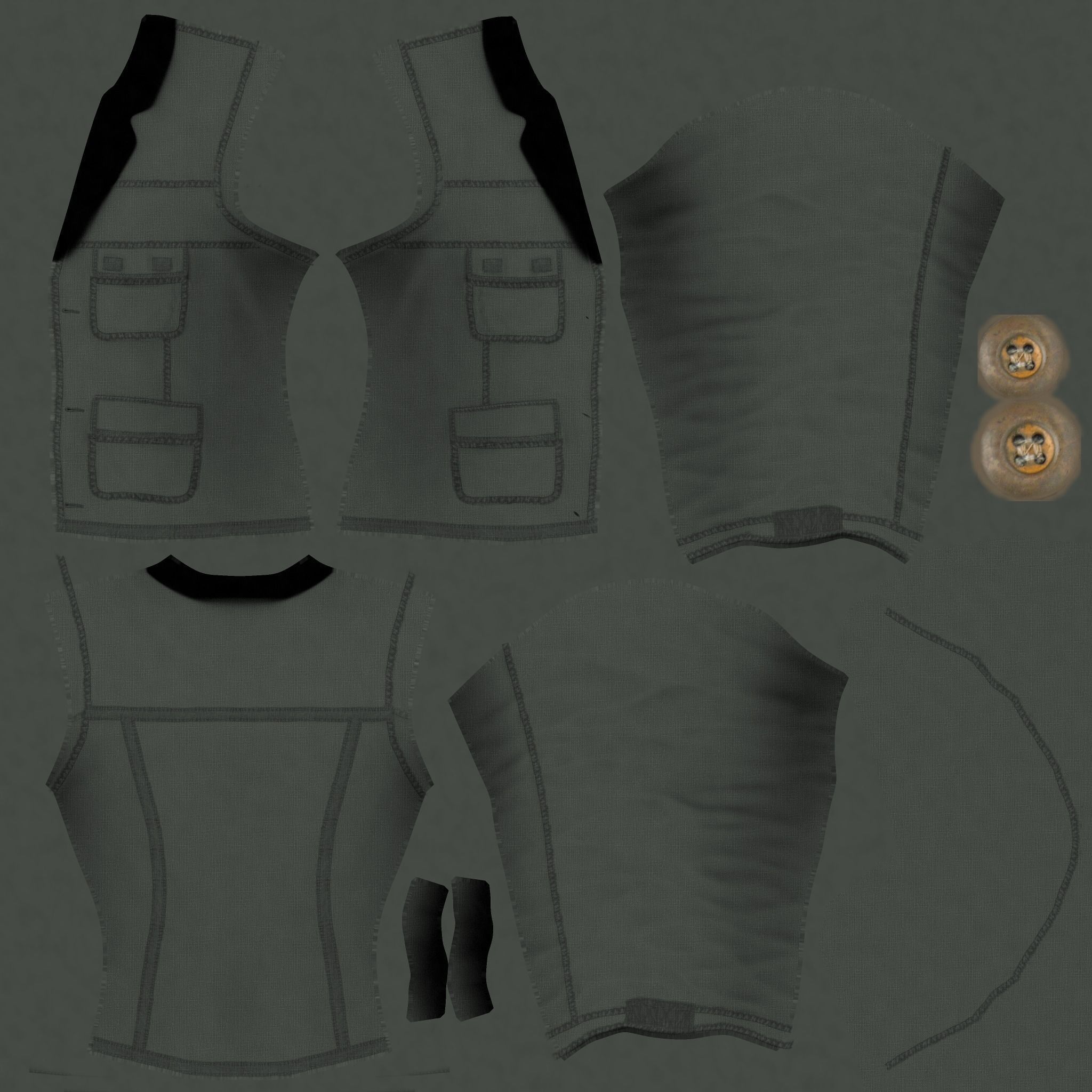 man not rigged 3 Free 3D model_5