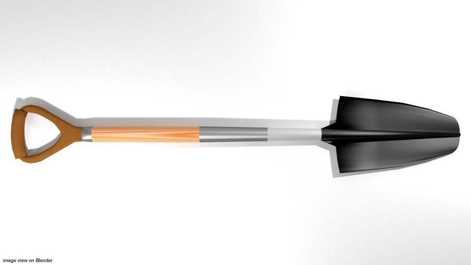 Garden Tool - Trowel 3D model_2