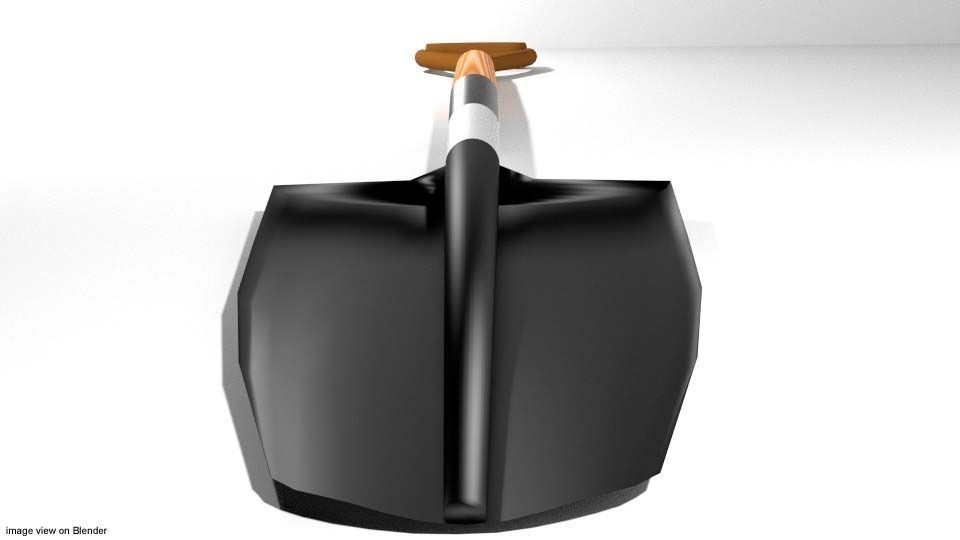 Garden Tool - Trowel 3D model_1