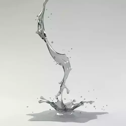 Splash 03 water 3D model