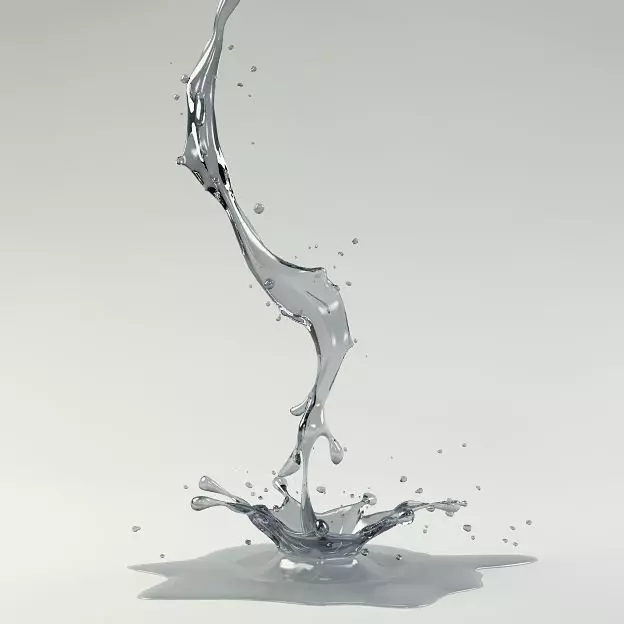 Splash 03 water 3D model_0