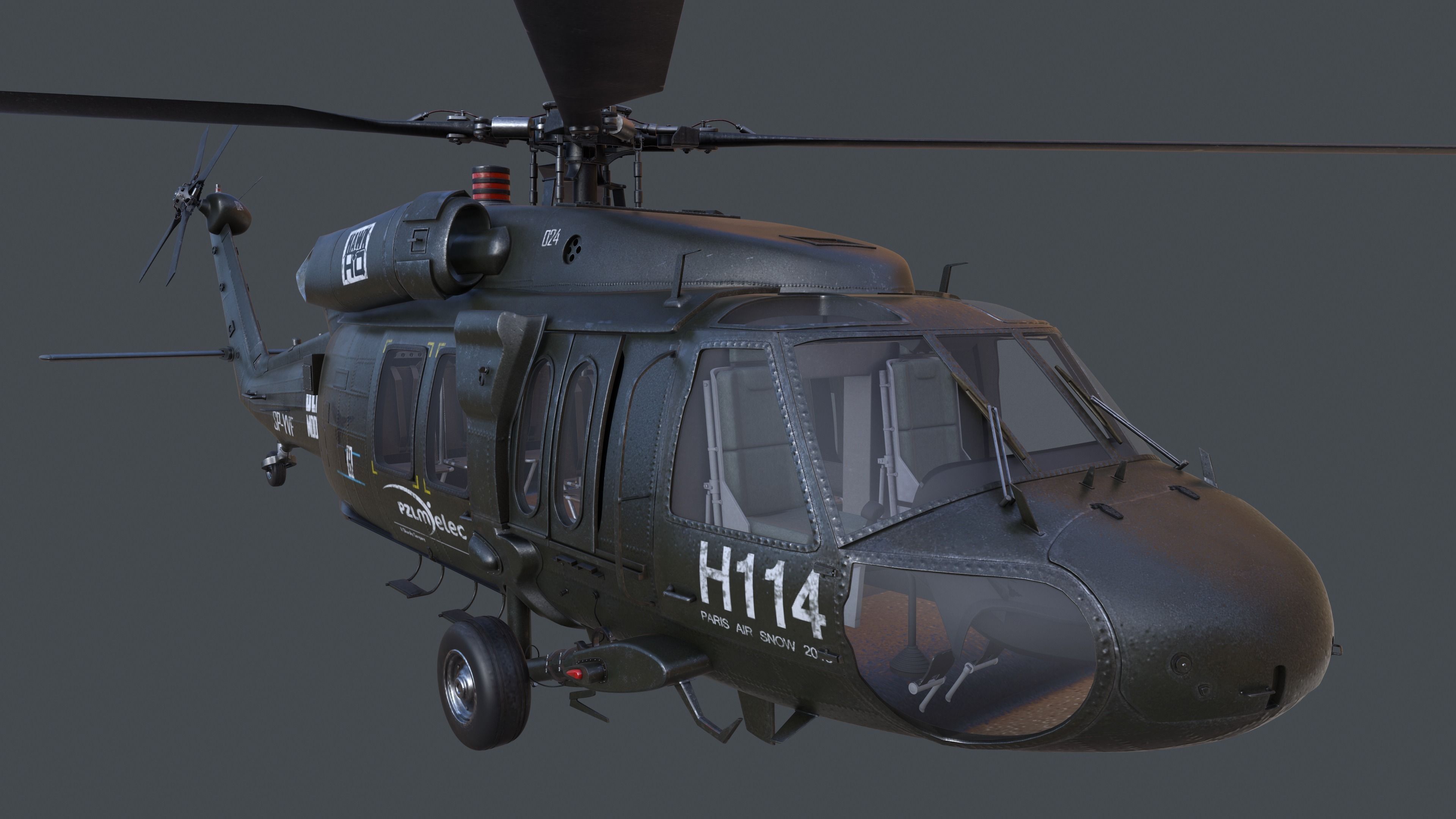 UH-60 Blackhawk 3D model_3