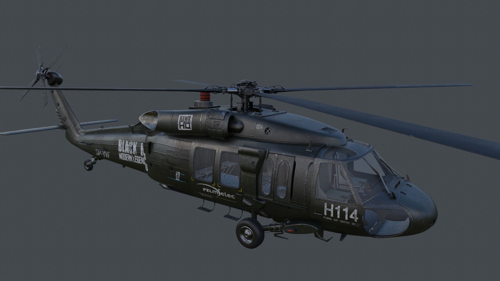 UH-60 Blackhawk 3D model_9