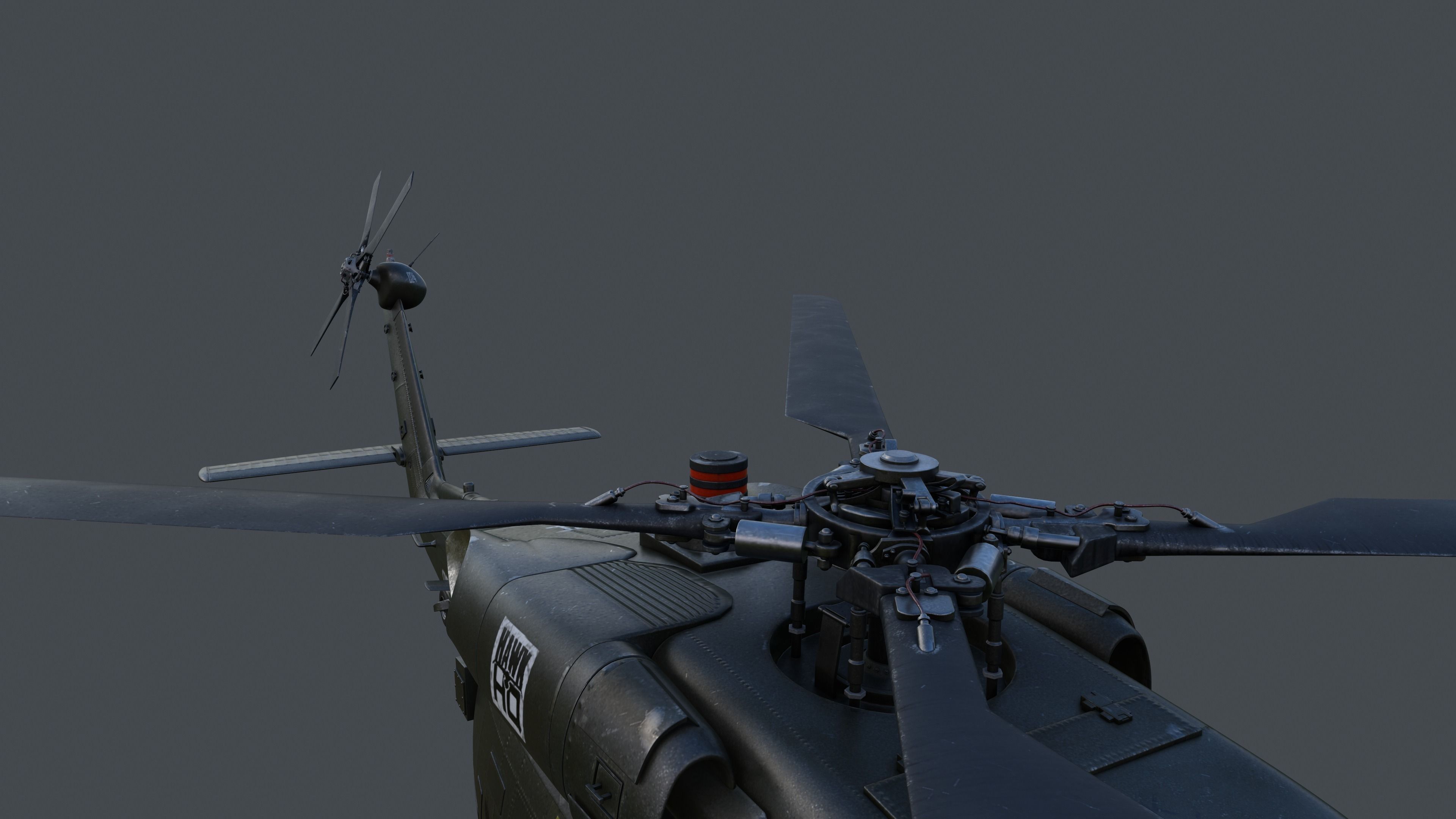 UH-60 Blackhawk 3D model_2