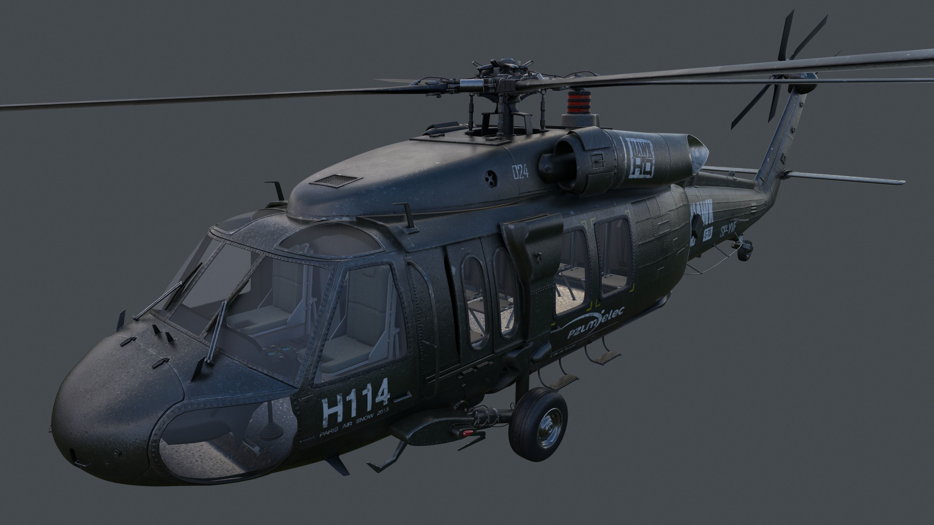 UH-60 Blackhawk 3D model_5