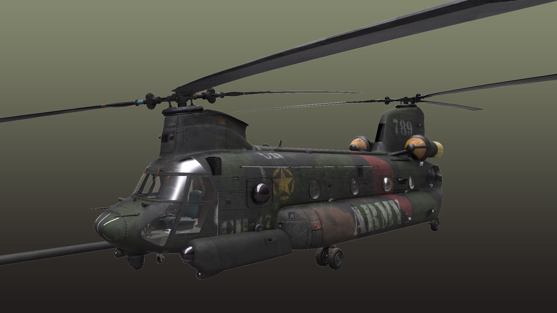 Chinook MH-47 3D model_11